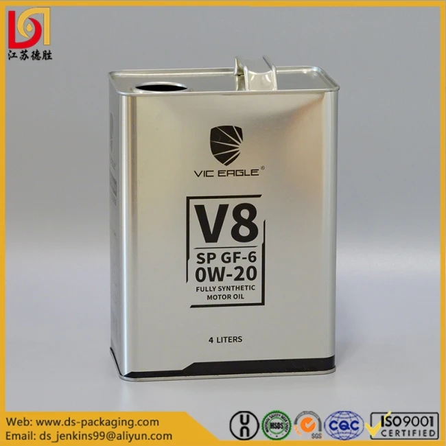 F-style Motor Oil Tin Can